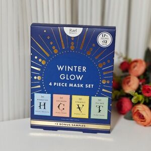 New Winter Glow Mask Set For PMS Cycle 4ct + 2 Samples By Rael